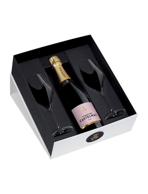 Coffret Rosé + 2 flûtes