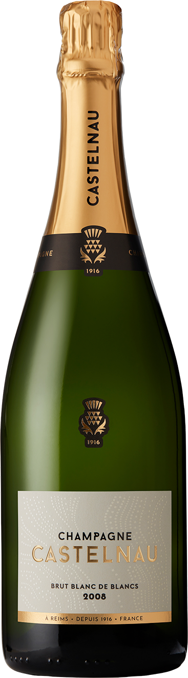 Packshot Champagne Castelnau Blanc de Blancs Millésimé 